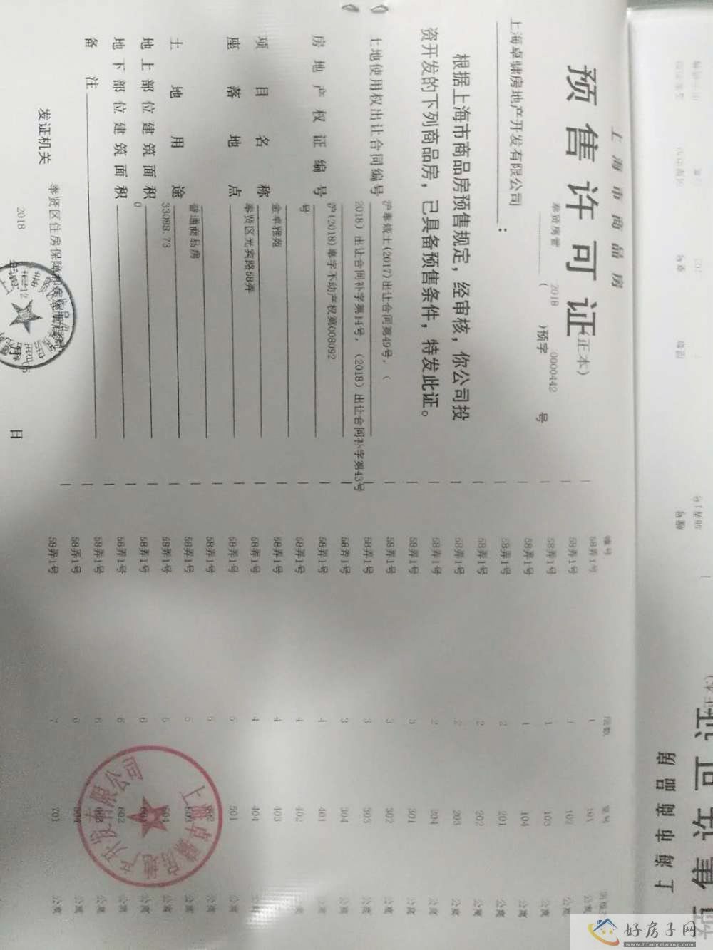 楼盘证照